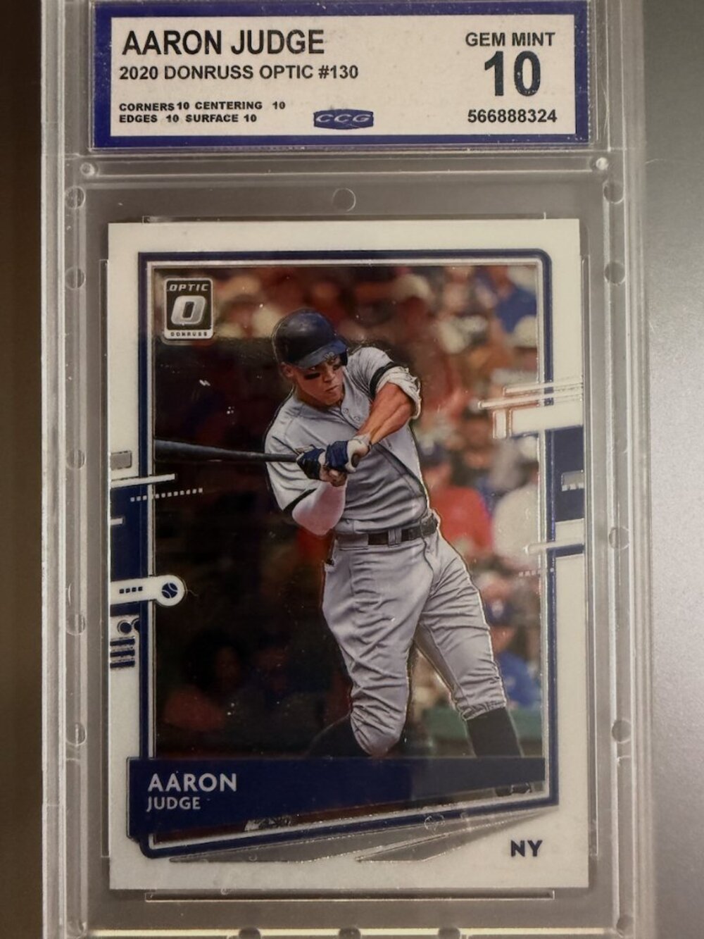 Aaron Judge #130 | 2020 Donruss Optic | CCG 10